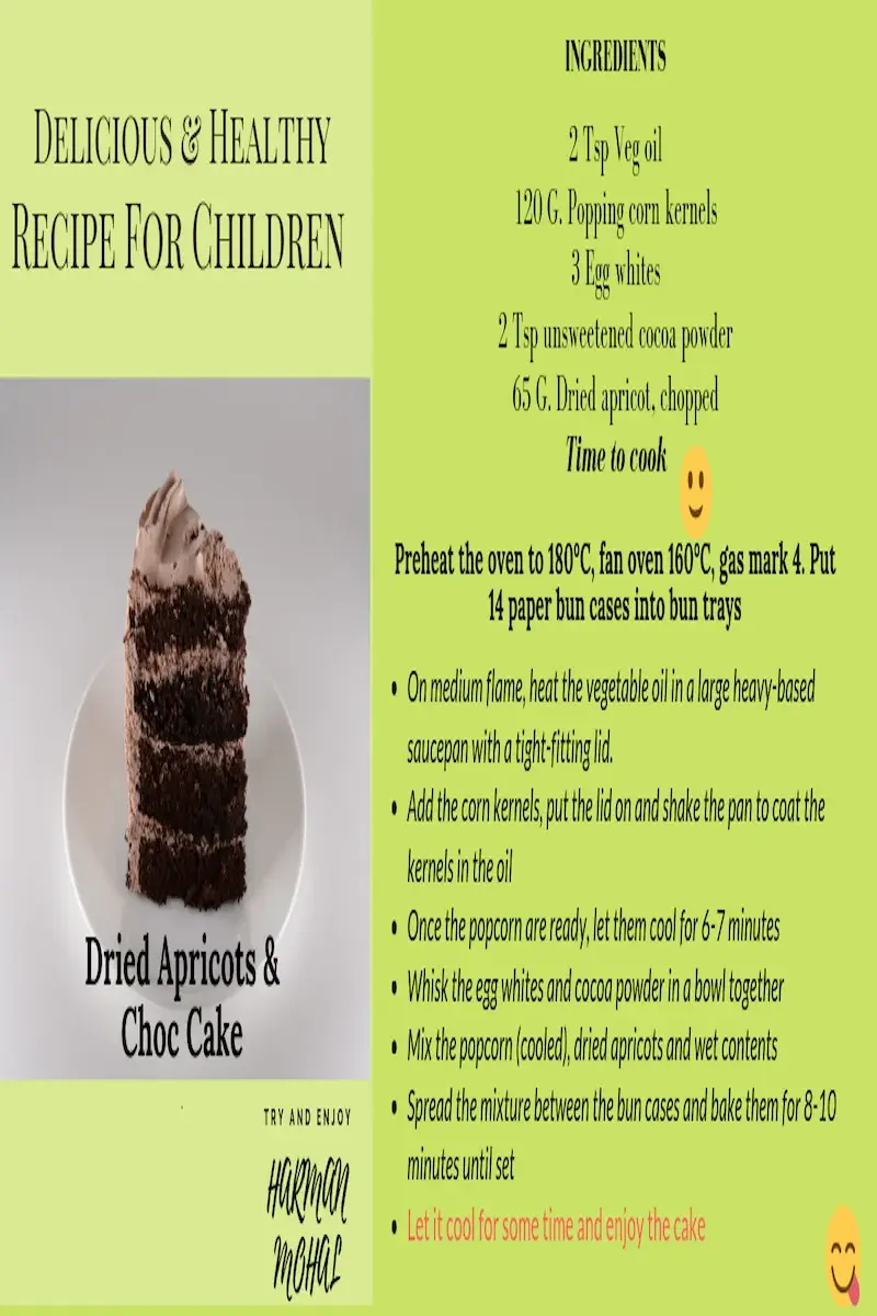Dried Apricots & Choc Cake