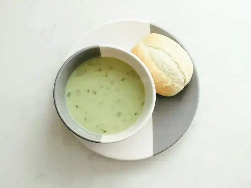 Green Lentil & Spinach Soup with Yogurt